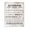 Stupell Industries Bathroom Rules Wood Wall Plaque